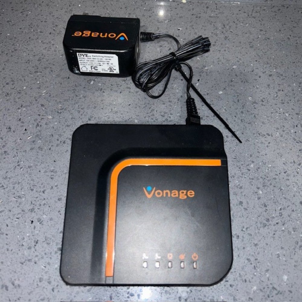 Vonage VDV22-VD Digital Phone Service Adapter Box w/ Power Adapter